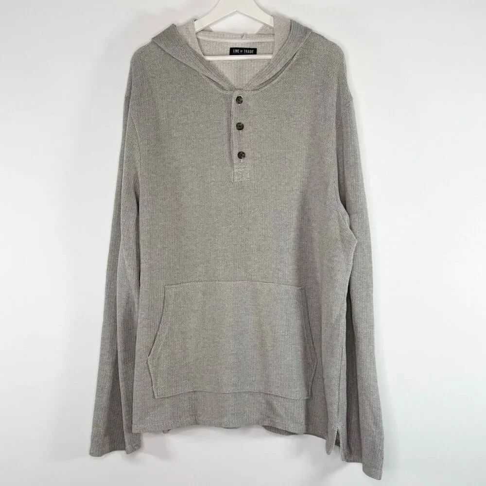 Line of Trade Men’s The Breaker Beach Pullover Midweight Hoodie - US XL